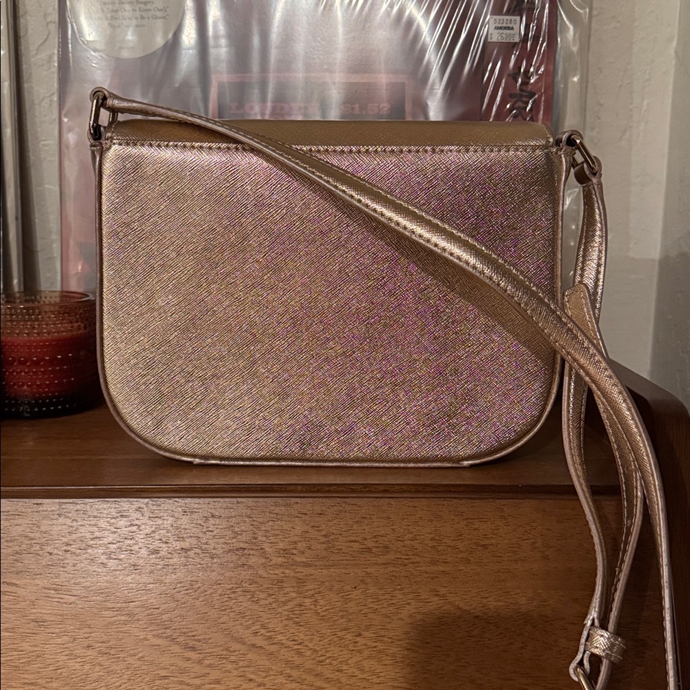 Kate Spade Gold Crossbody Bag with Flap Closure - Picture 6 of 16